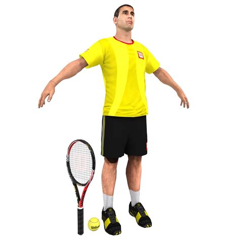 Tennis Player 3d Model 25 Max Free3d