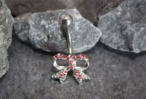 Aubree Bow Belly Bar Navel Jewelry Belly Jewelry Belly Button Rings