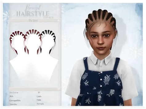 30 Best Kid Girls Hair Cc For The Sims 4 Alpha Hair Sims 4 Noob