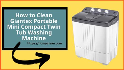 How To Clean Giantex Portable Mini Compact Twin Tub Washing Machine