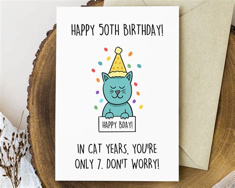 Lustige 50 Geburtstagskarte Etsy