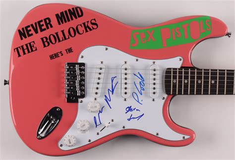 Steve Jones Glen Matlock And Paul Cook Signed Sex Pistols Never Mind The Bollocks Here’s The