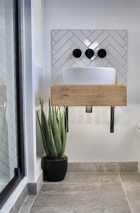 Refresh your home with these amazing floating shelves as decorating ideas! The floating beam shelf wash stand sink unit hand crafted ...