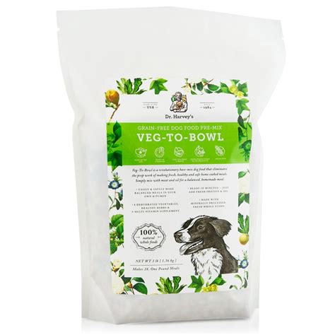 Learn more about the potential health benefits here! Dr. Harvey's Veg-To-Bowl Grain-Free Dog Food Pre-Mix, 3-lb ...