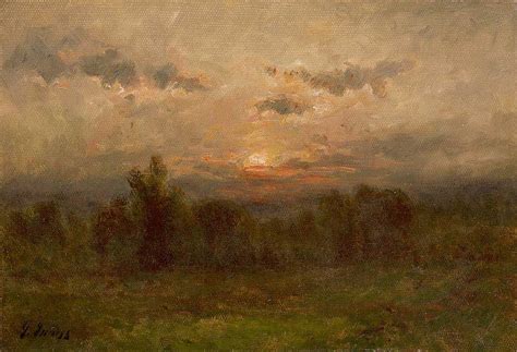 Evening Mist Ca 1878 79 By George Inness 1825 1894 Painting By