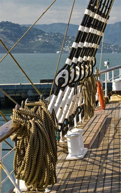 Schooner Rigging Stock Image Image Of Lines Marine 12350925