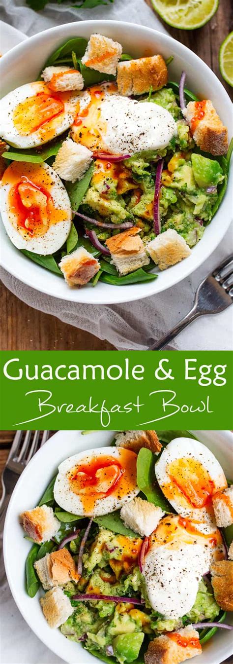 Adapt this recipe for easy overnight oats to suit your tastes. Guacamole & Egg Breakfast Bowl - Nicky's Kitchen Sanctuary