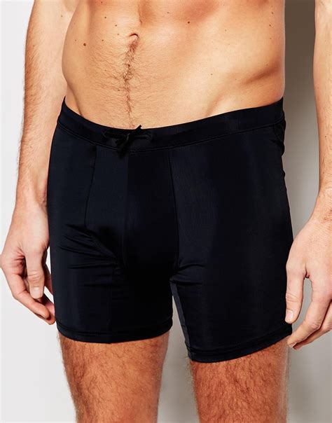 Buy asos suits for men and get the best deals at the lowest prices on ebay! ASOS Synthetic Long Length Swim Trunks In Black for Men - Lyst