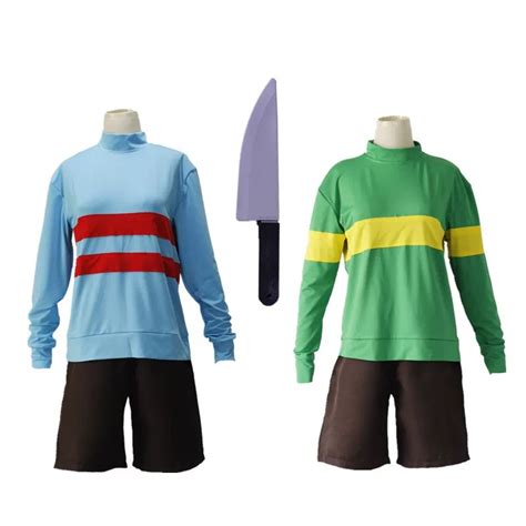 Hot Game Undertale Cosplay Chara Cosplay Costume Frisk Long Sleeve T