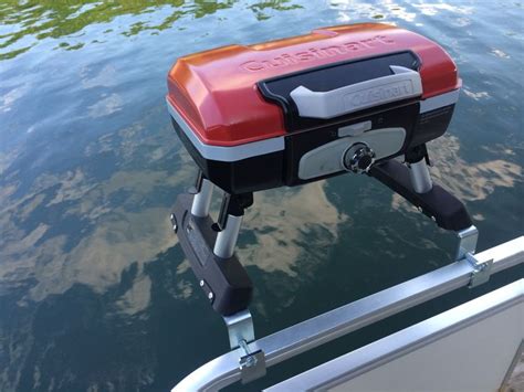 These boating accessories should be inspected each year to make sure that straps aren't frayed, buckles aren't. Cuisinart Grill Modified for Pontoon Boat with Arnall's ...