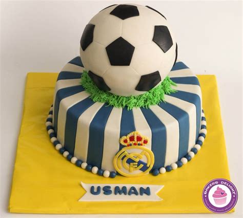 Real Madrid Football Cake Tortas Para Hombres Tortas De Cumpleaños
