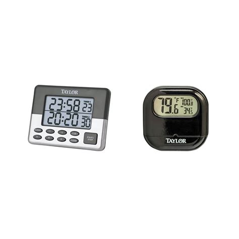 Taylor 1700 Indooroutdoor Digital Thermometer And 5872 9 Dual Event
