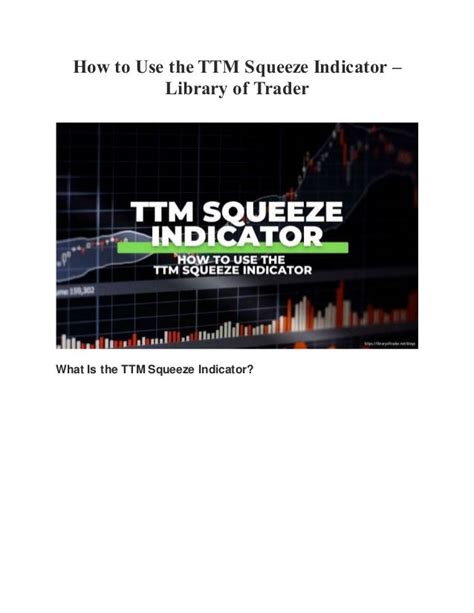 How To Use The Ttm Squeeze Indicatordocx