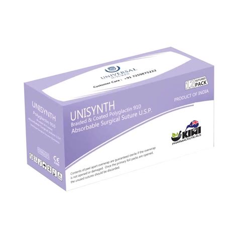 Unisynth Braided And Coated Polyglactin 910 Suture Surgical