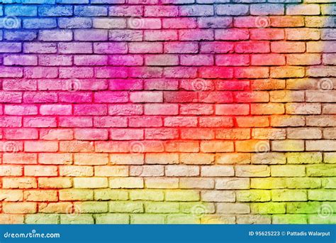 Colorful Brick Wall Stock Image Image Of Elegance Clean 95625223