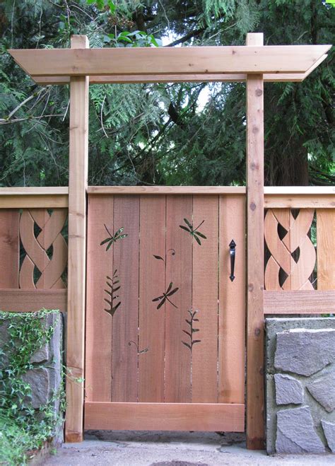 Entering and exiting one's home should be nothing short of an experience worth remembering. dragonfly gate | Garden gates and fencing, Garden doors ...