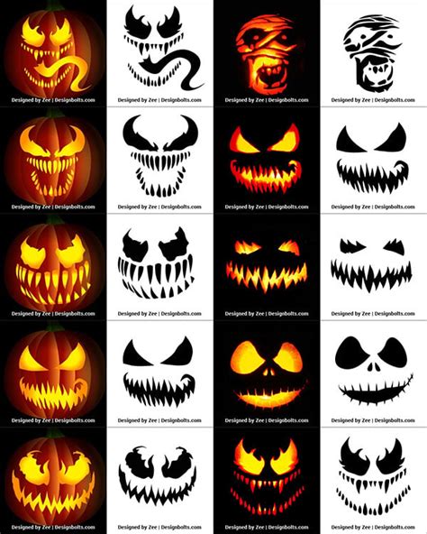 Free Printable Venom Pumpkin Carving Stencils Printable Templates By Nora