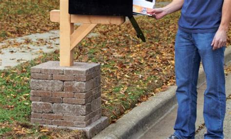 Modify Existing PVC Vinyl Mailbox Post w/ Stone - DoItYourself.com