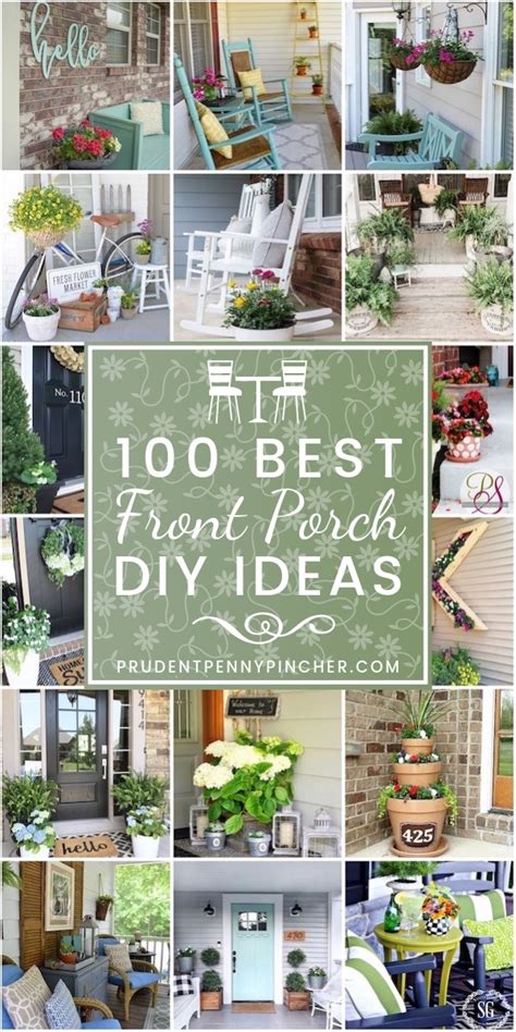 Front porch autumn decorating idea. 100 Best DIY Front Porch Decorating Ideas - Prudent Penny ...