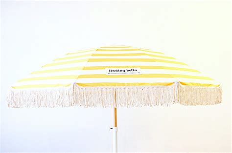 Beach Umbrella With Tassels Emilys Umbrellas Accessories Our Beach