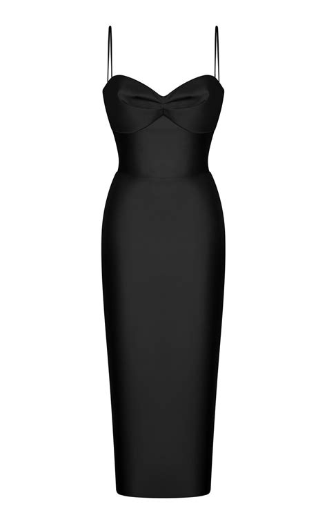 Satin Midi Dress In 2022 Little Black Dress Classy Cocktail Dress Classy Elegant Midi Dresses