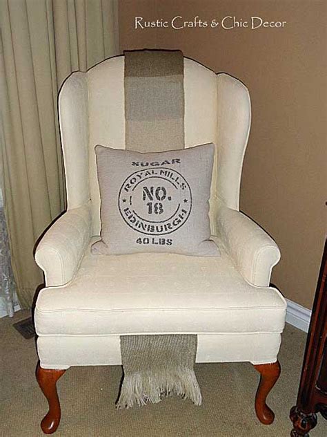 When we put up this post about the chairs from anthroplogie being a good diy inspiration, we had no idea that shelly would get right on it! How To Paint An Upholstered Chair - Rustic Crafts & Chic Decor