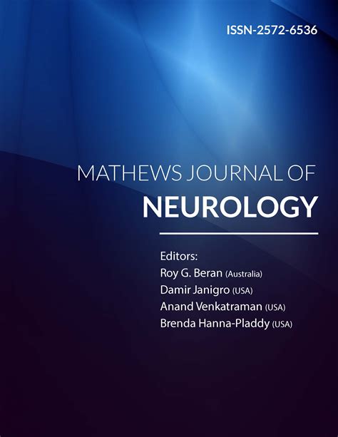 Article In Press Neurology Open Access Journals Mathews