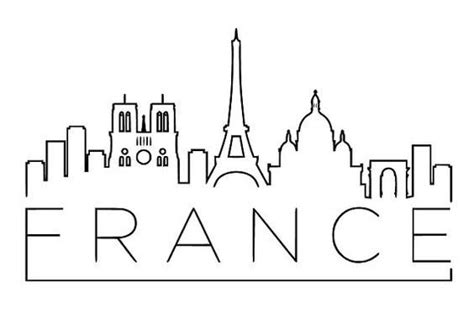 Doodle Art City Drawing Travel Drawing France Drawing