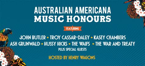 Gettin' to the root of americana with the people who've helped mold it and some fresh faces that'll be cutting their own path. Australian Americana Music Honours 2020 - Byron Bay Bluesfest