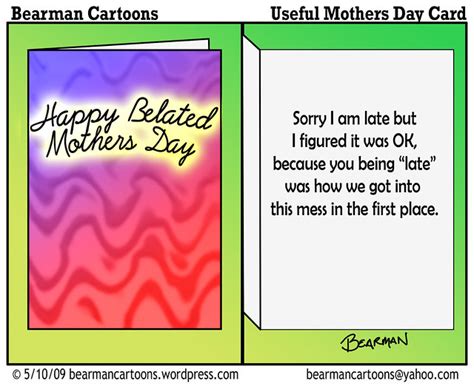 5 10 09 Bearman Cartoon Belated Mothers Day Copy This Cart Flickr Photo Sharing