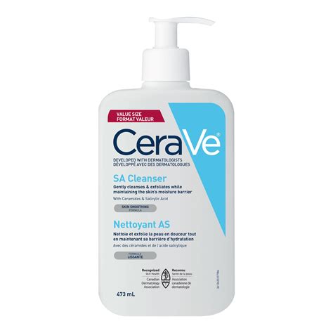 Cerave Salicylic Acid Cleanser Renewing Exfoliating Face Wash With