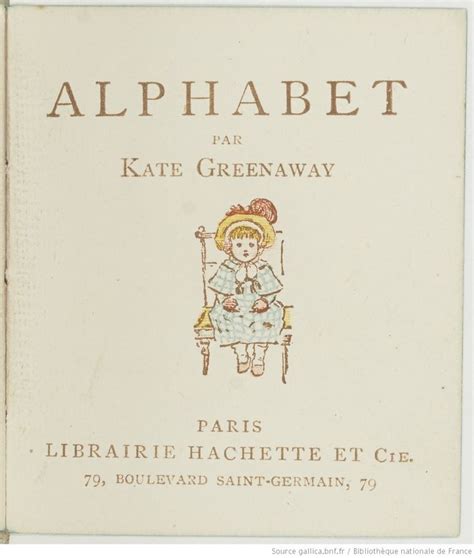 Alphabet Par Kate Greenaway Gallica Illustrations Et Affiches