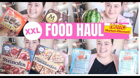 Xxl Food Haul Netto 101€ Wocheneinkauf Familie Fräulein Jasmin Youtube