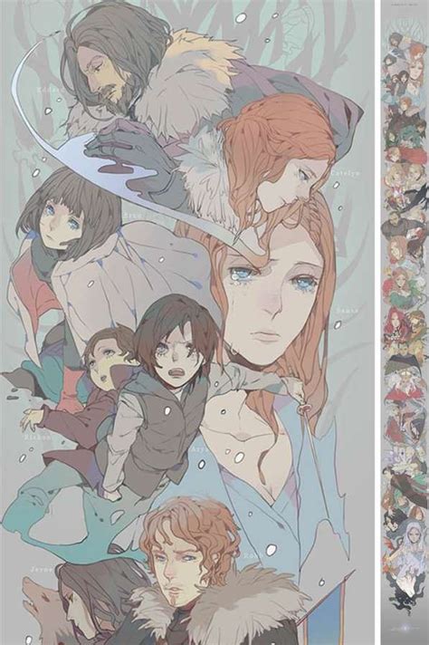 Medieval Manga Mashups Anime A Song Of Ice And Fire Game Of Thrones Art