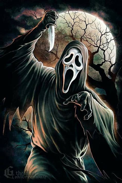 Horror Movie Art Scream 1996 Ghostface By Coki Greenway Horror
