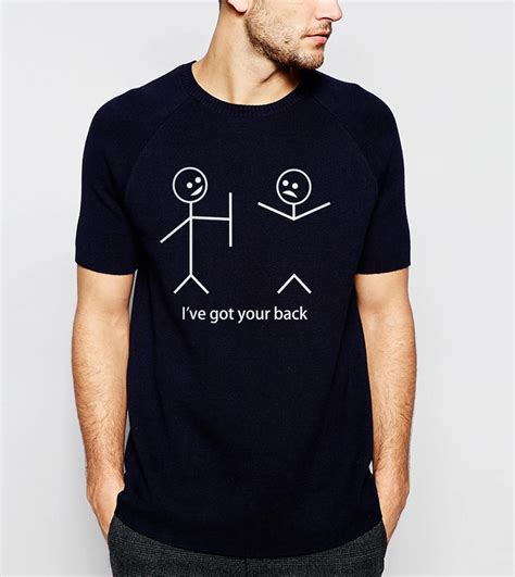 Summer New Men T Shirt Funny Stick Figure T Shirts Cotton High Quality Loose Fit