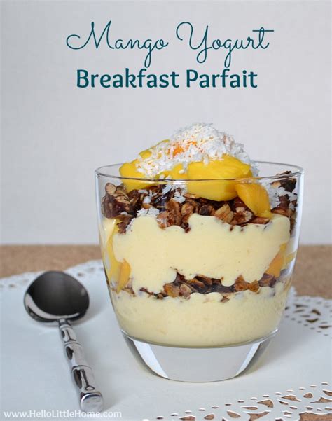 Mango Yogurt Breakfast Parfait Motivation Monday