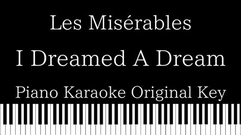 Piano Karaoke Instrumental I Dreamed A Dream Les Misérables Original