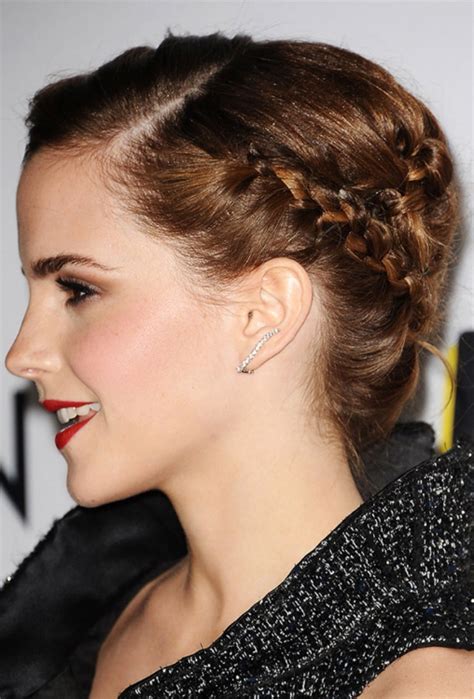 Emma Watson The Best Celebrity Braid Hairstyles Of All Time Hair Ideas