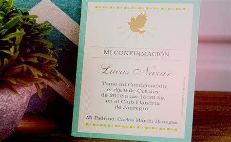 Invitaciones De Confirmacion En Espanol