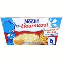 Dessert Infantile Semoule Au Lait Biscuitee P Tit Gourmand Nestle Des Mois X G Tous Les