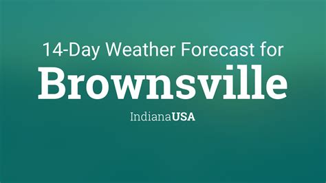 Brownsville Indiana Usa 14 Day Weather Forecast