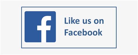 Facebook Logo Like Us On Facebook Logo High Resolution Png Image