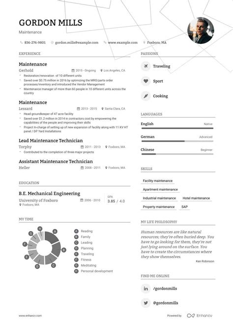 A strong production worker resume should focus on relevant work experiences, as well as skills that pertain to the position at hand. Maintenance Resume Examples | Do's and Don'ts for 2021 ...