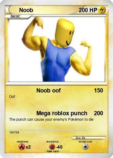 Pokémon Noob 1486 1486 Noob Oof My Pokemon Card
