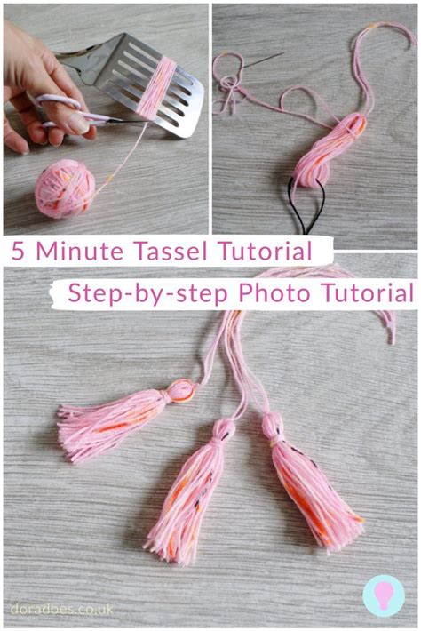 How To Make A Yarn Tassel In 5 Minutes Step By Step Photo Tutorial