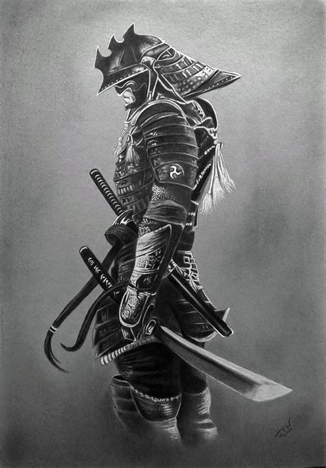 Samurai Drawing By Jpw Artist Fine Art America
