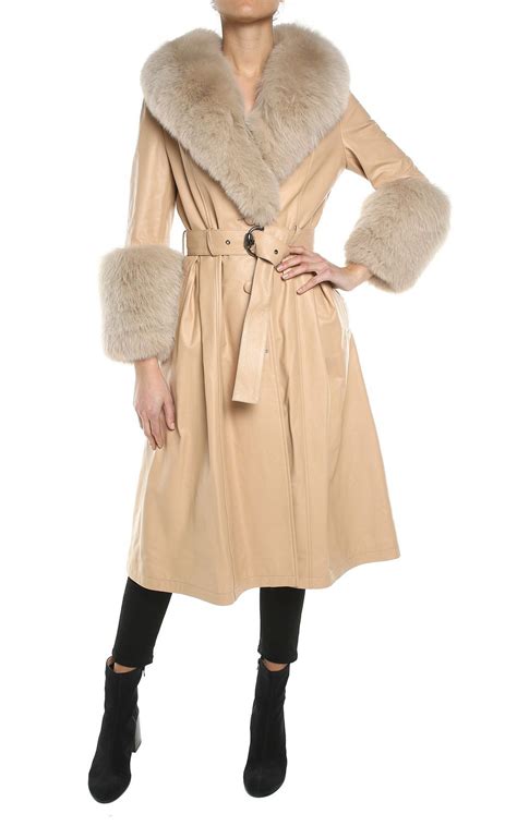 Shop 65 top saks potts women's coats and earn cash back from retailers such as farfetch, italist, and nordstrom and others such as ssense and vestiaire collective all in one place. Saks Potts Foxy Fur-trimmed Leather Coat In Blue | ModeSens