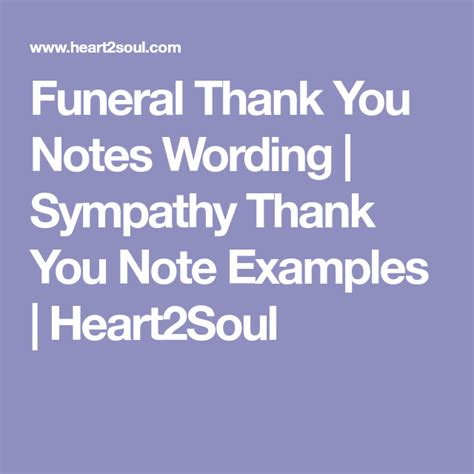 Funeral Thank You Notes Wording Sympathy Thank You Note Examples Artofit