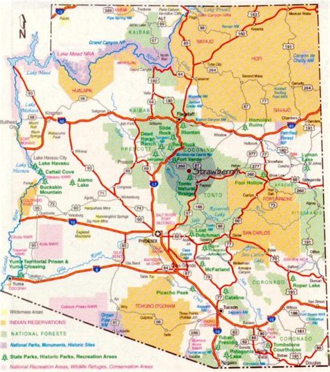 Map Of Arizona United Airlines And Travelling